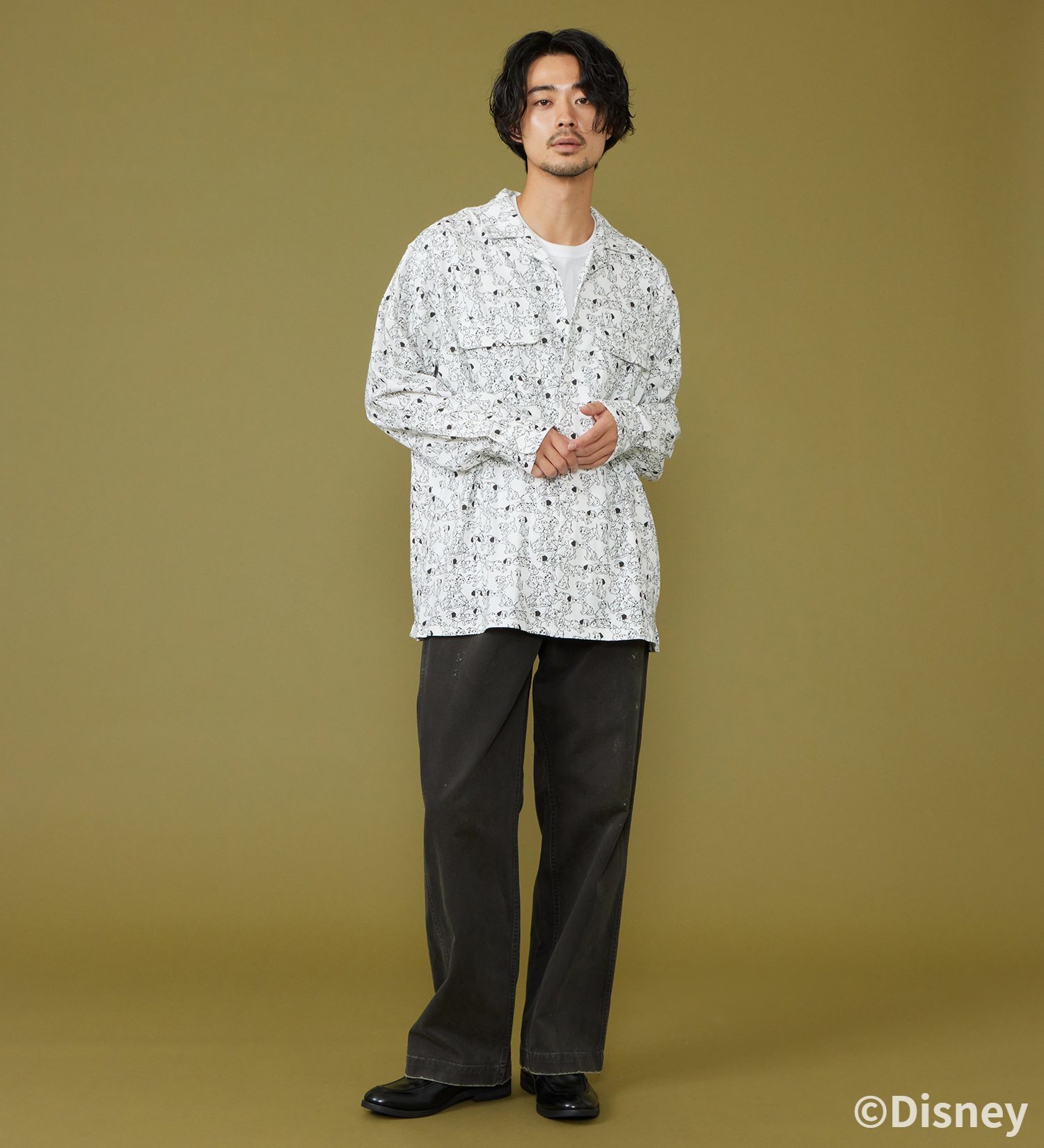 Lee(リー)のCUT L/S SHIRT / 長袖Tシャツ【101匹わんちゃん】|トップス/シャツ/ブラウス/メンズ|ホワイト