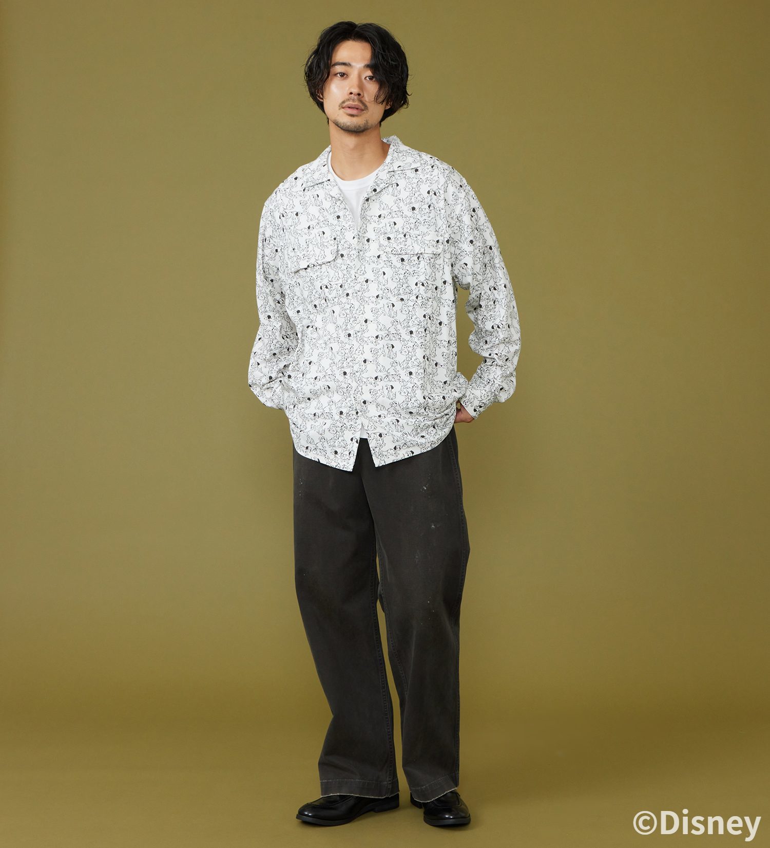 Lee(リー)のCUT L/S SHIRT / 長袖Tシャツ【101匹わんちゃん】|トップス/シャツ/ブラウス/メンズ|ホワイト