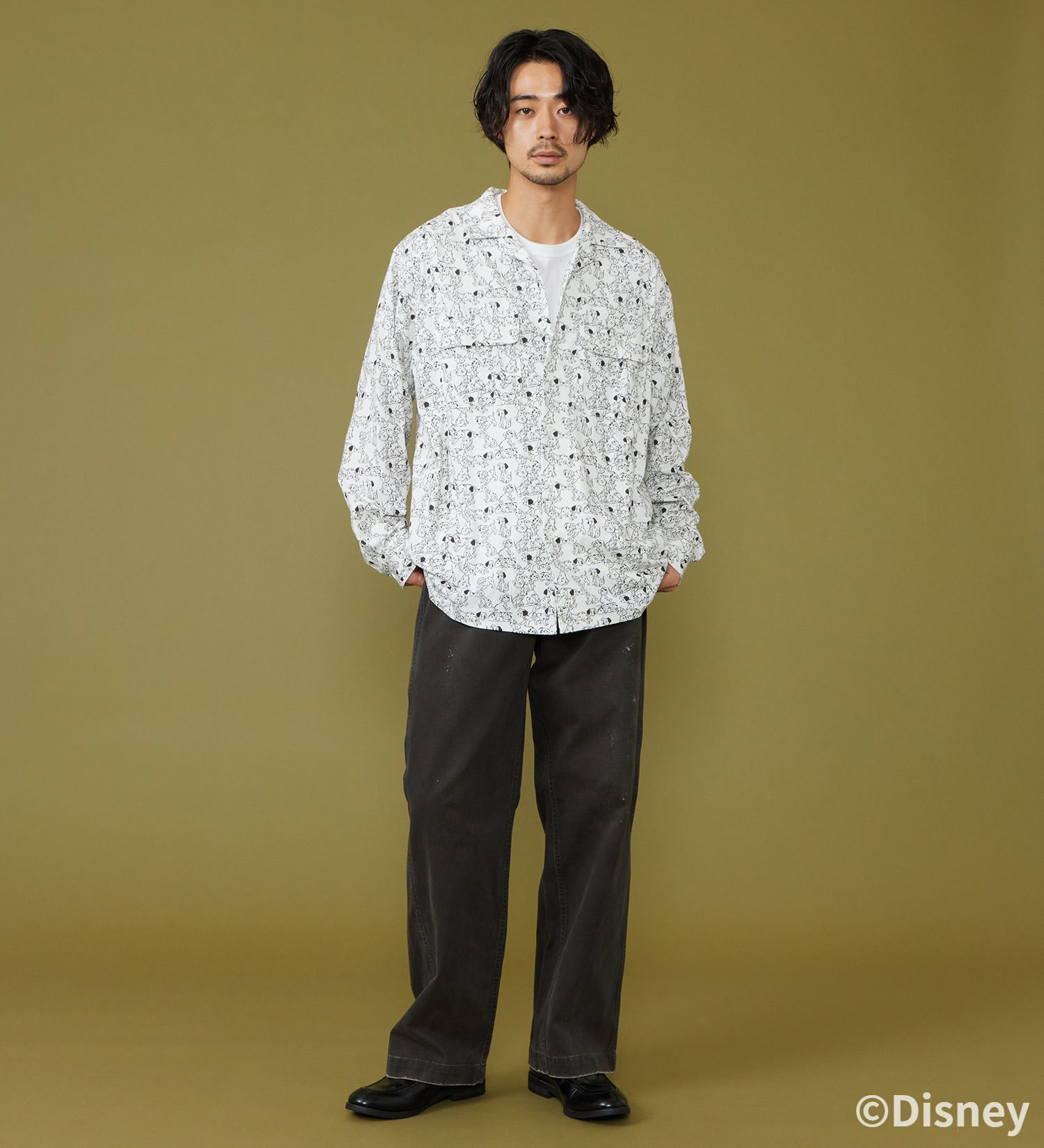 Lee(リー)のCUT L/S SHIRT / 長袖Tシャツ【101匹わんちゃん】|トップス/シャツ/ブラウス/メンズ|ホワイト
