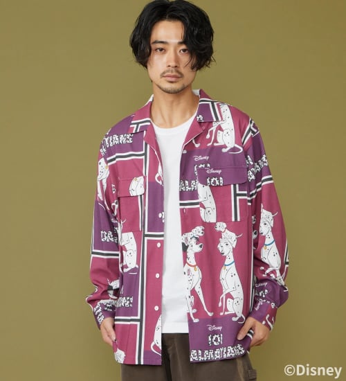 Lee(リー)のCUT L/S SHIRT / 長袖Tシャツ【101匹わんちゃん】|トップス/シャツ/ブラウス/メンズ|パープル