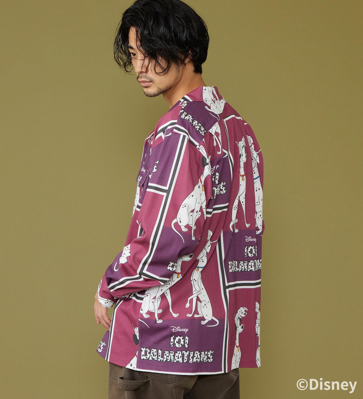 Lee(リー)のCUT L/S SHIRT / 長袖Tシャツ【101匹わんちゃん】|トップス/シャツ/ブラウス/メンズ|パープル