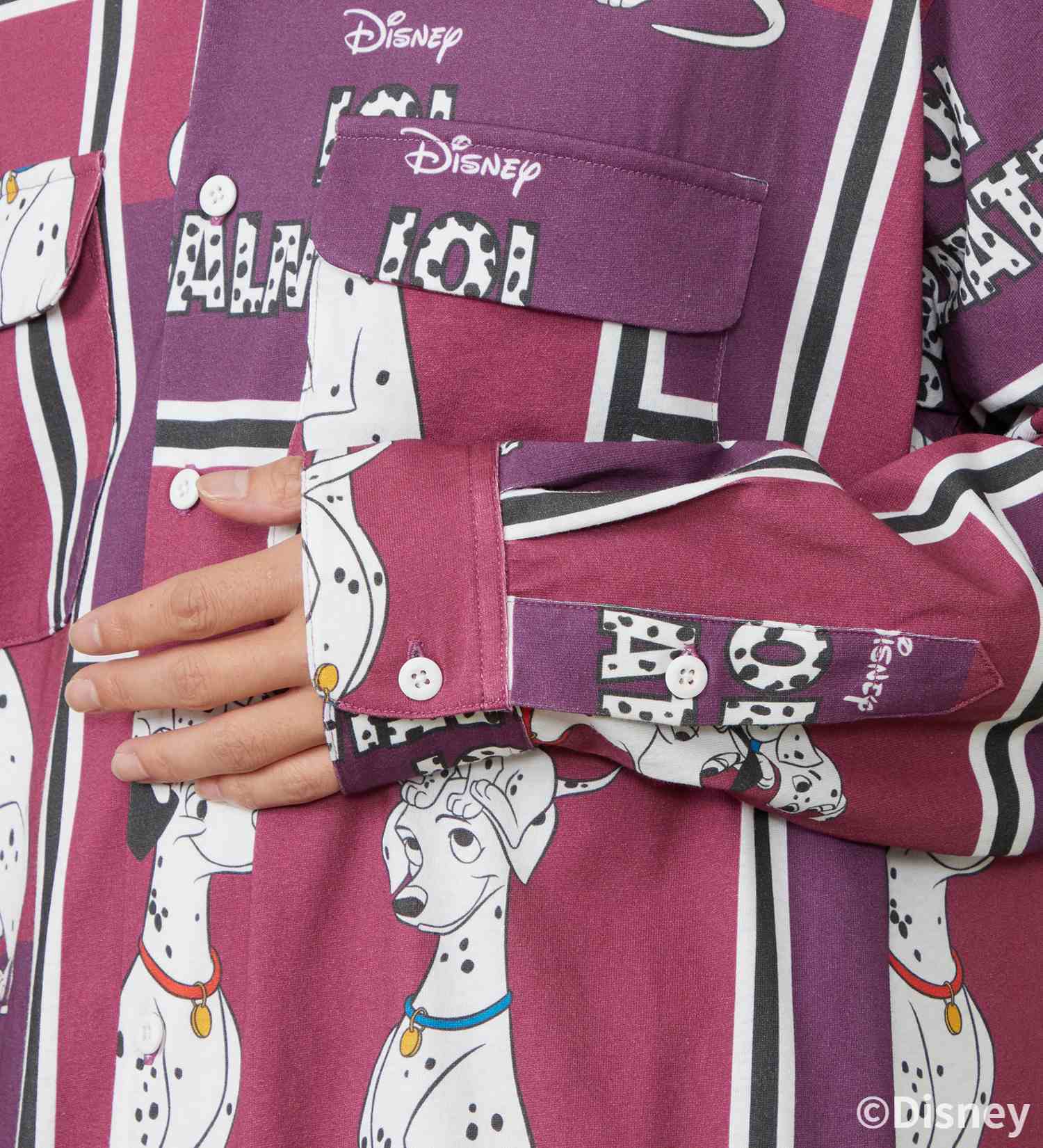 Lee(リー)のCUT L/S SHIRT / 長袖Tシャツ【101匹わんちゃん】|トップス/シャツ/ブラウス/メンズ|パープル