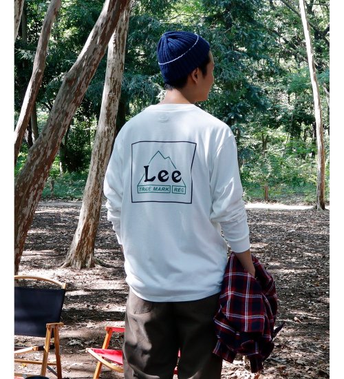Lee(リー)の【Lee OUTDOORS】【親子リンク商品】ロゴ長袖Ｔシャツ|トップス/Tシャツ/カットソー/メンズ|ホワイト