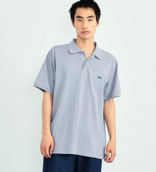 Lee(リー)のLeeロゴ 半袖ポロシャツ|トップス/ポロシャツ/メンズ|グレー