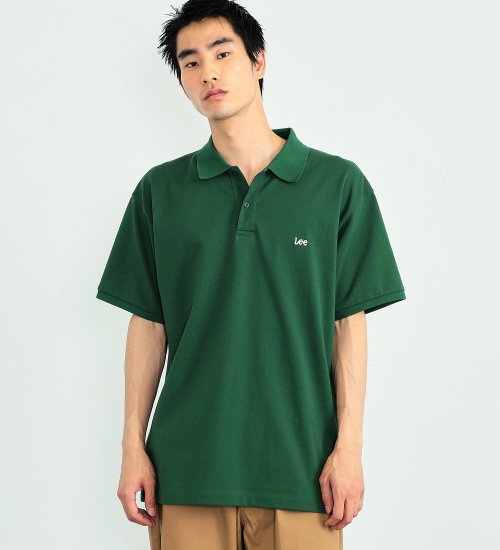 Lee(リー)のLeeロゴ 半袖ポロシャツ|トップス/ポロシャツ/メンズ|グリーン