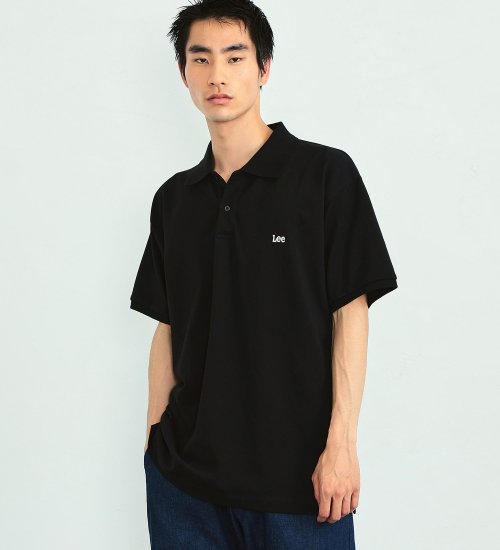 Lee(リー)のLeeロゴ 半袖ポロシャツ|トップス/ポロシャツ/メンズ|ブラック