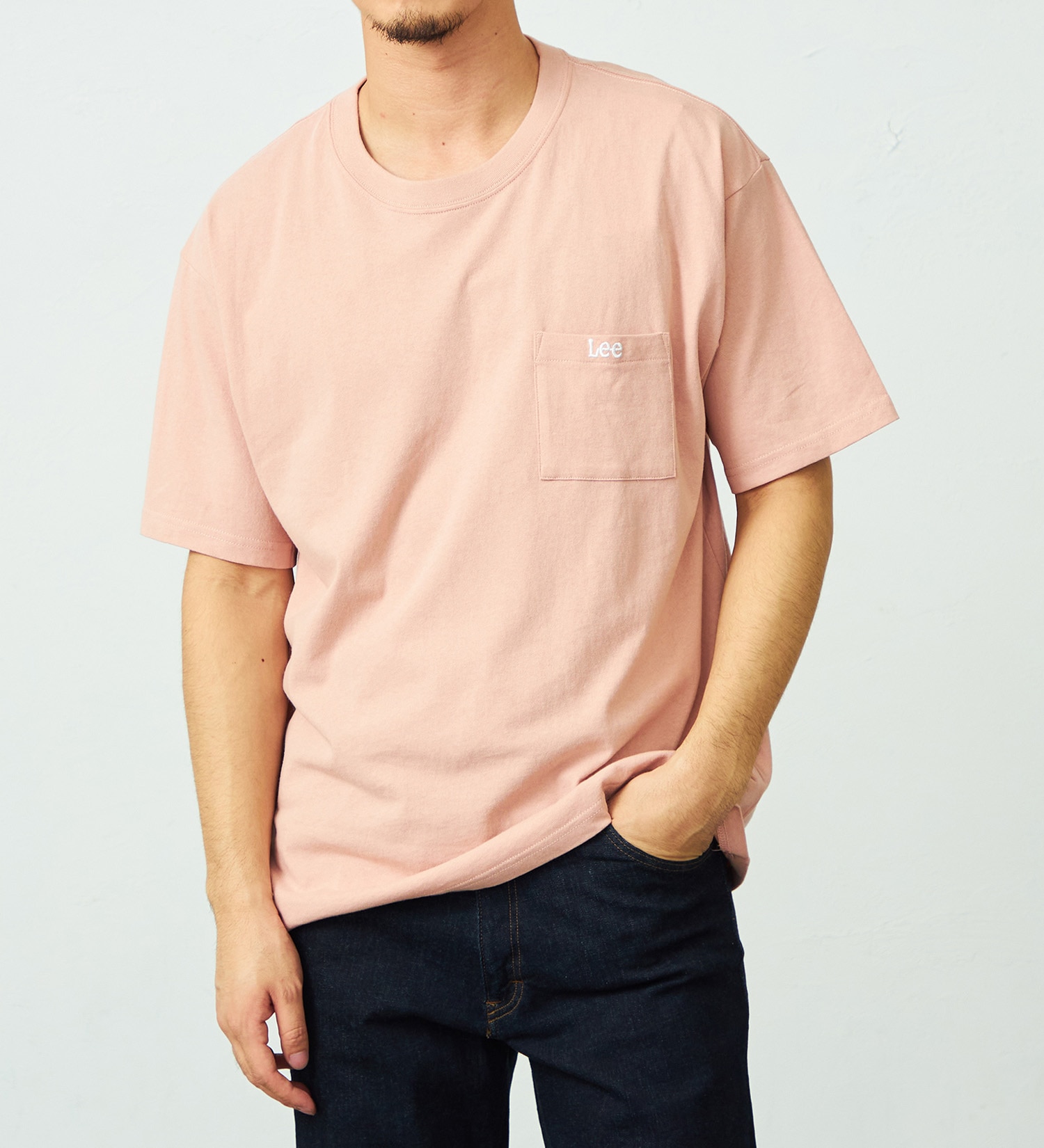 Lee(リー)の【GW SALE】［親子お揃い］ワンポイント　半袖Teeシャツ|トップス/Tシャツ/カットソー/メンズ|ピンク