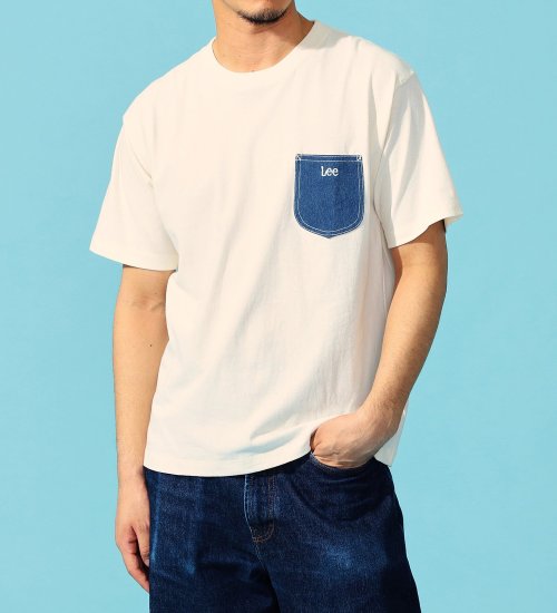 Lee(リー)の【GW SALE】デニムポケット　半袖Tシャツ|トップス/Tシャツ/カットソー/メンズ|ホワイト