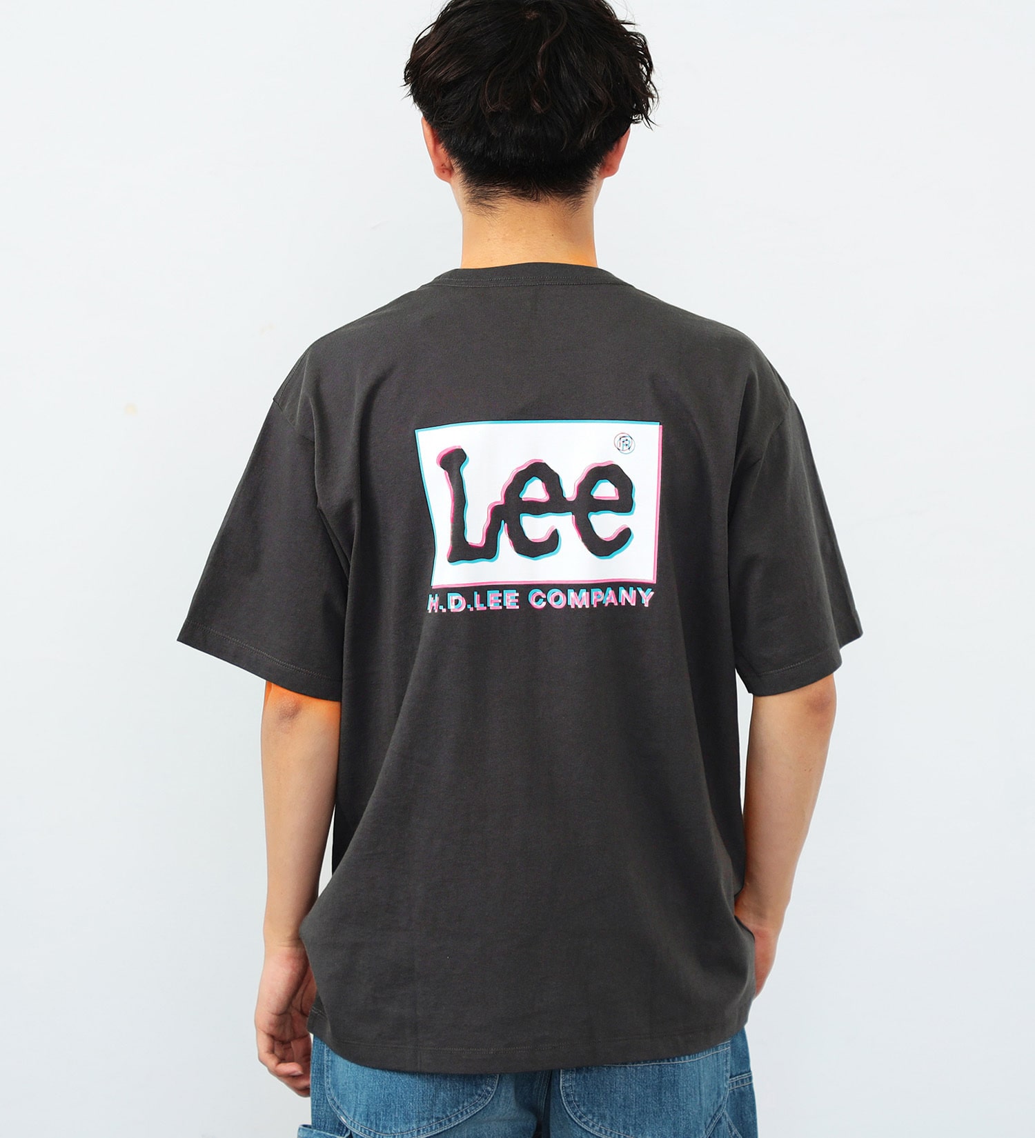 Lee(リー)のLee バックプリント ショートスリーブTee|トップス/Tシャツ/カットソー/メンズ|チャコールグレー