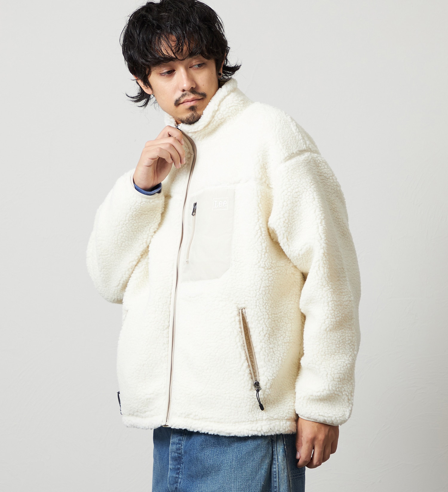 Lee(リー)の【直営店/EC限定】BOA JACKET/ボアジャケット/暖/アウター|ジャケット/アウター/その他アウター/メンズ|アイボリー