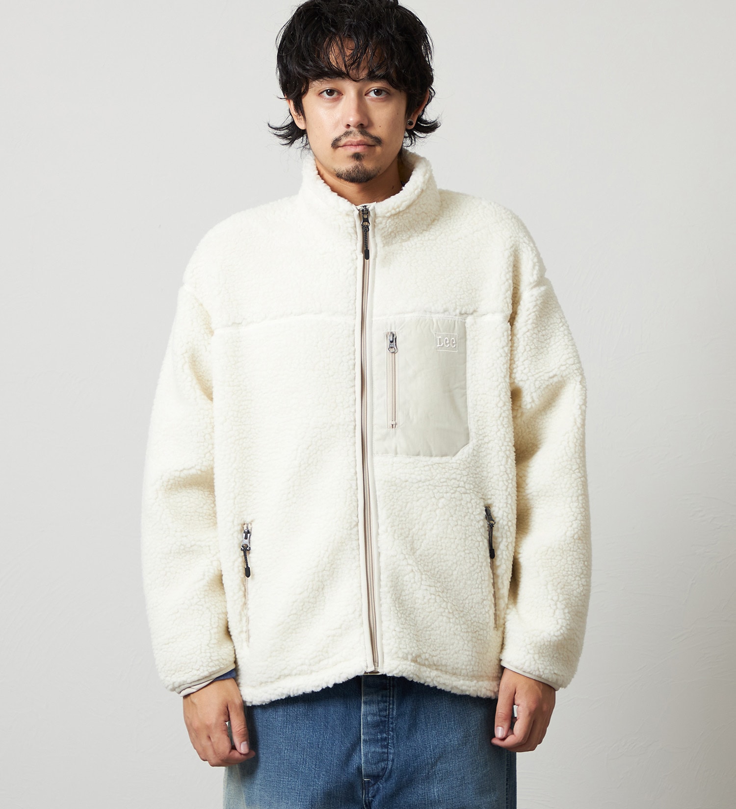 Lee(リー)の【直営店/EC限定】BOA JACKET/ボアジャケット/暖/アウター|ジャケット/アウター/その他アウター/メンズ|アイボリー