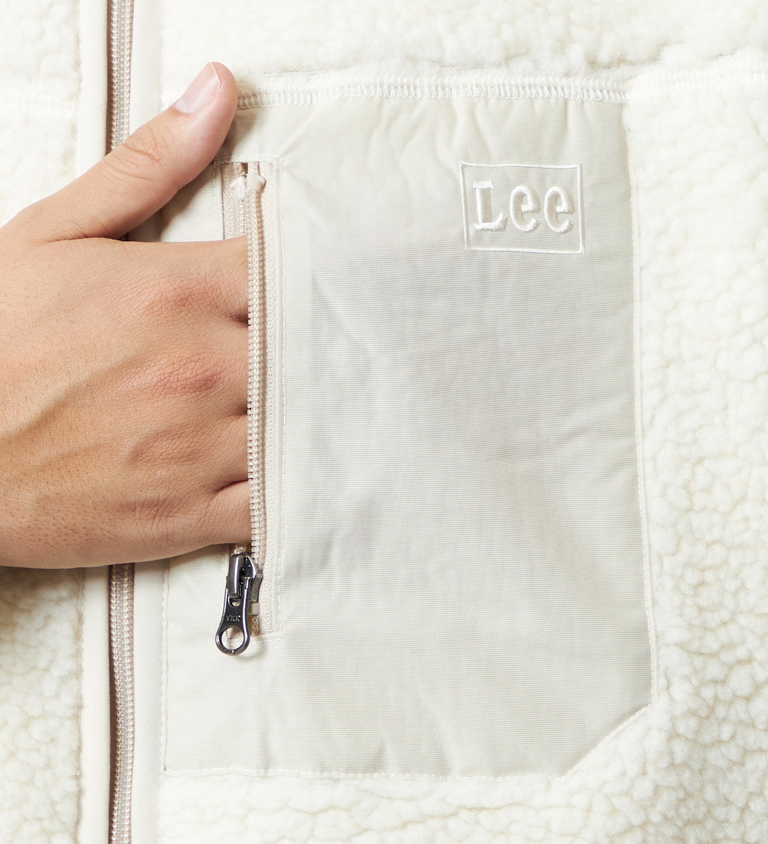 Lee(リー)の【直営店/EC限定】BOA JACKET/ボアジャケット/暖/アウター|ジャケット/アウター/その他アウター/メンズ|アイボリー