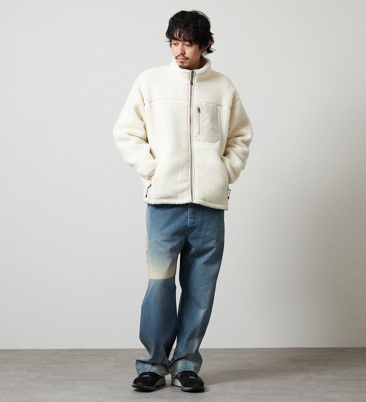 Lee(リー)の【直営店/EC限定】BOA JACKET/ボアジャケット/暖/アウター|ジャケット/アウター/その他アウター/メンズ|アイボリー