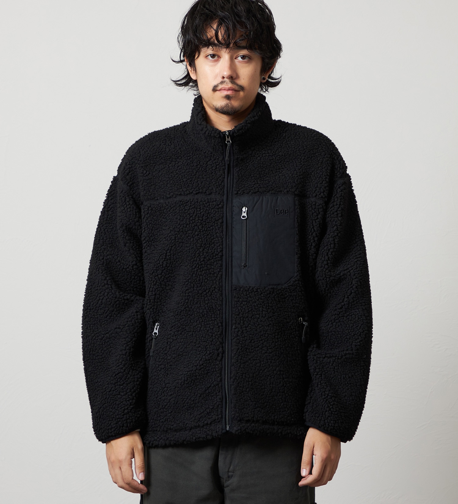 Lee(リー)の【直営店/EC限定】BOA JACKET/ボアジャケット/暖/アウター|ジャケット/アウター/その他アウター/メンズ|ブラック