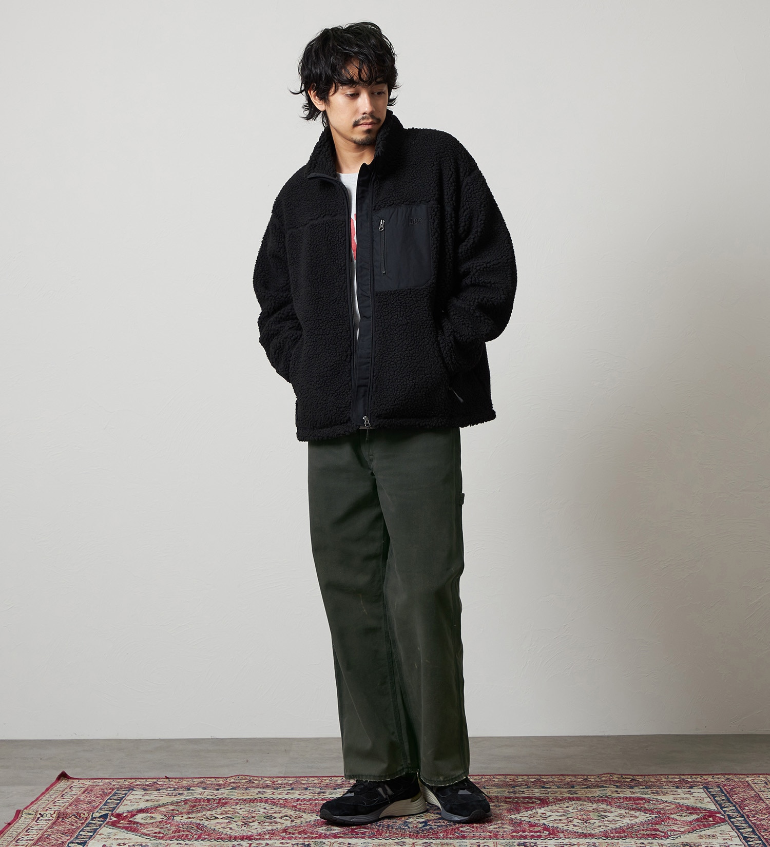 Lee(リー)の【直営店/EC限定】BOA JACKET/ボアジャケット/暖/アウター|ジャケット/アウター/その他アウター/メンズ|ブラック