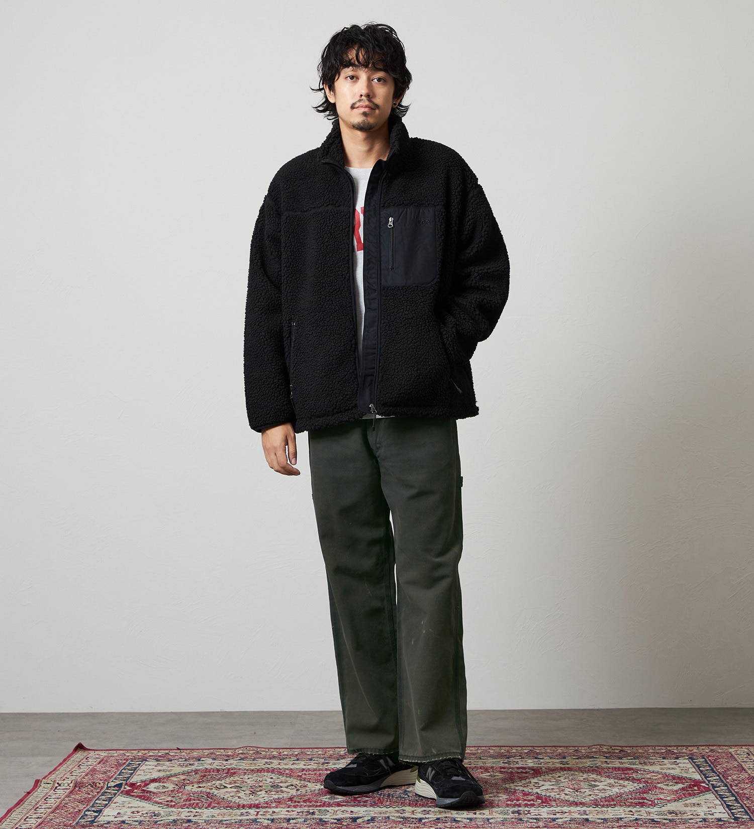 Lee(リー)の【直営店/EC限定】BOA JACKET/ボアジャケット/暖/アウター|ジャケット/アウター/その他アウター/メンズ|ブラック