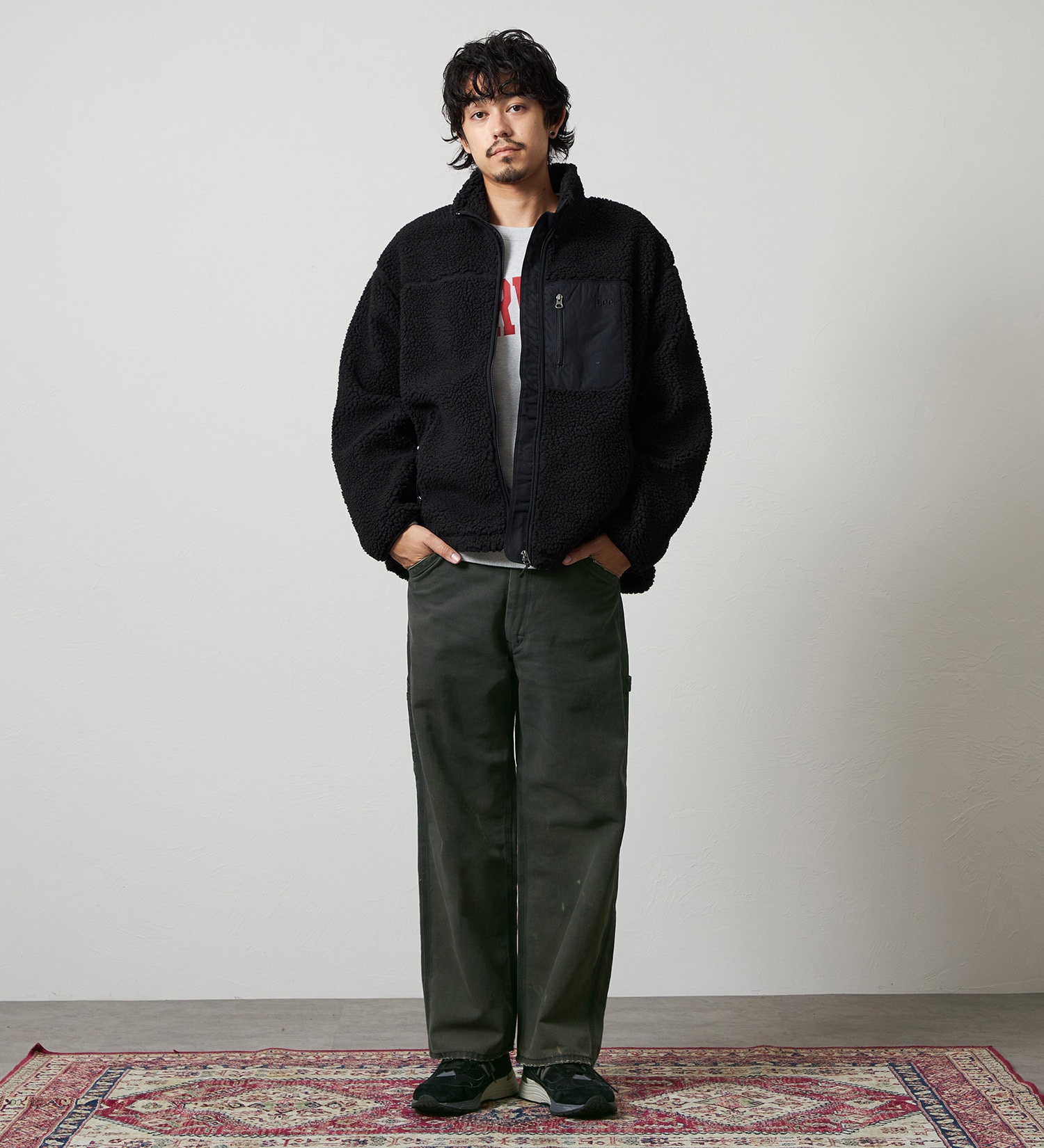 Lee(リー)の【直営店/EC限定】BOA JACKET/ボアジャケット/暖/アウター|ジャケット/アウター/その他アウター/メンズ|ブラック