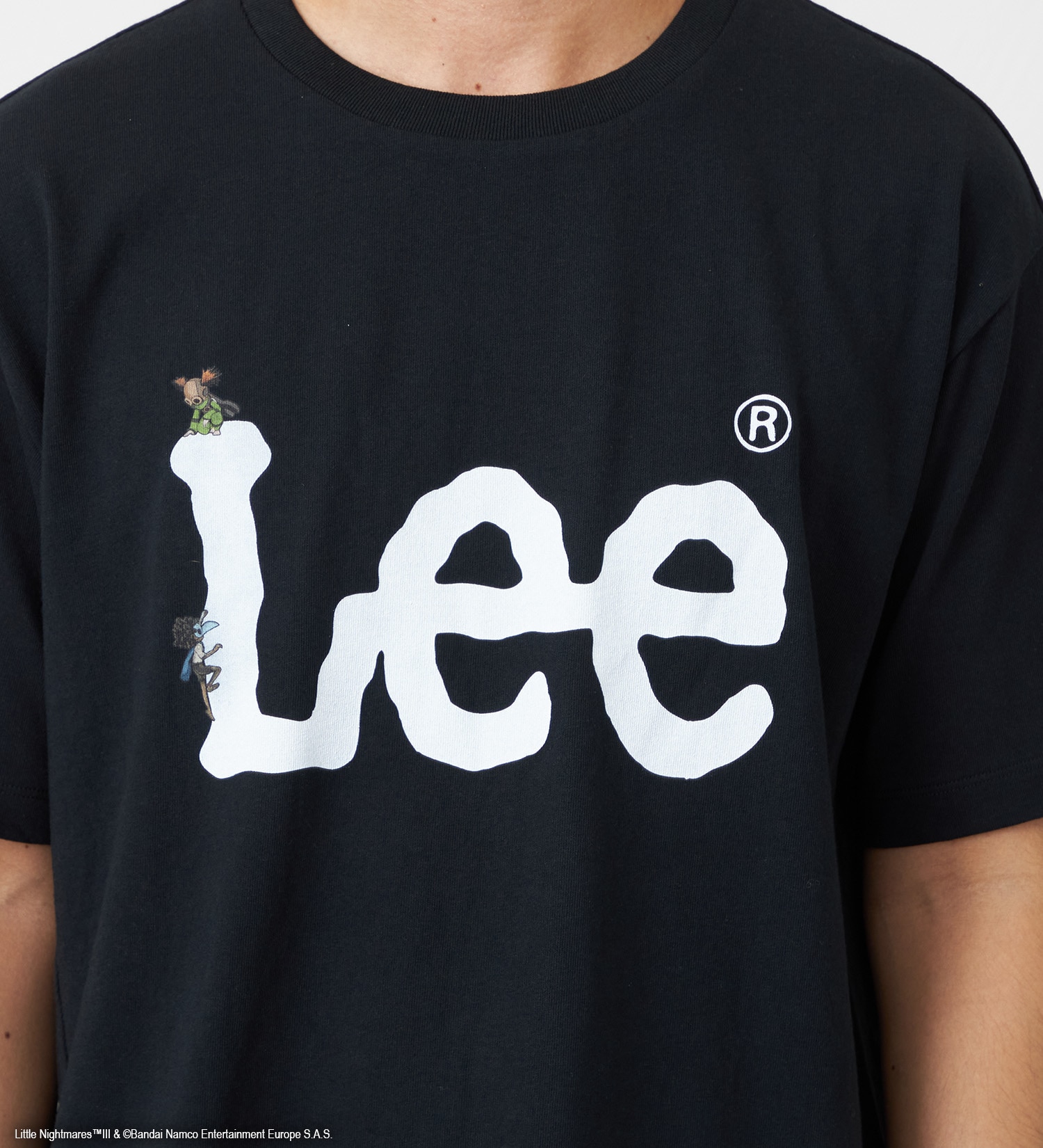 Lee(リー)の【予約】リトルナイトメア3 x Lee　Print T shirts -logo-|トップス/Tシャツ/カットソー/メンズ|ブラック