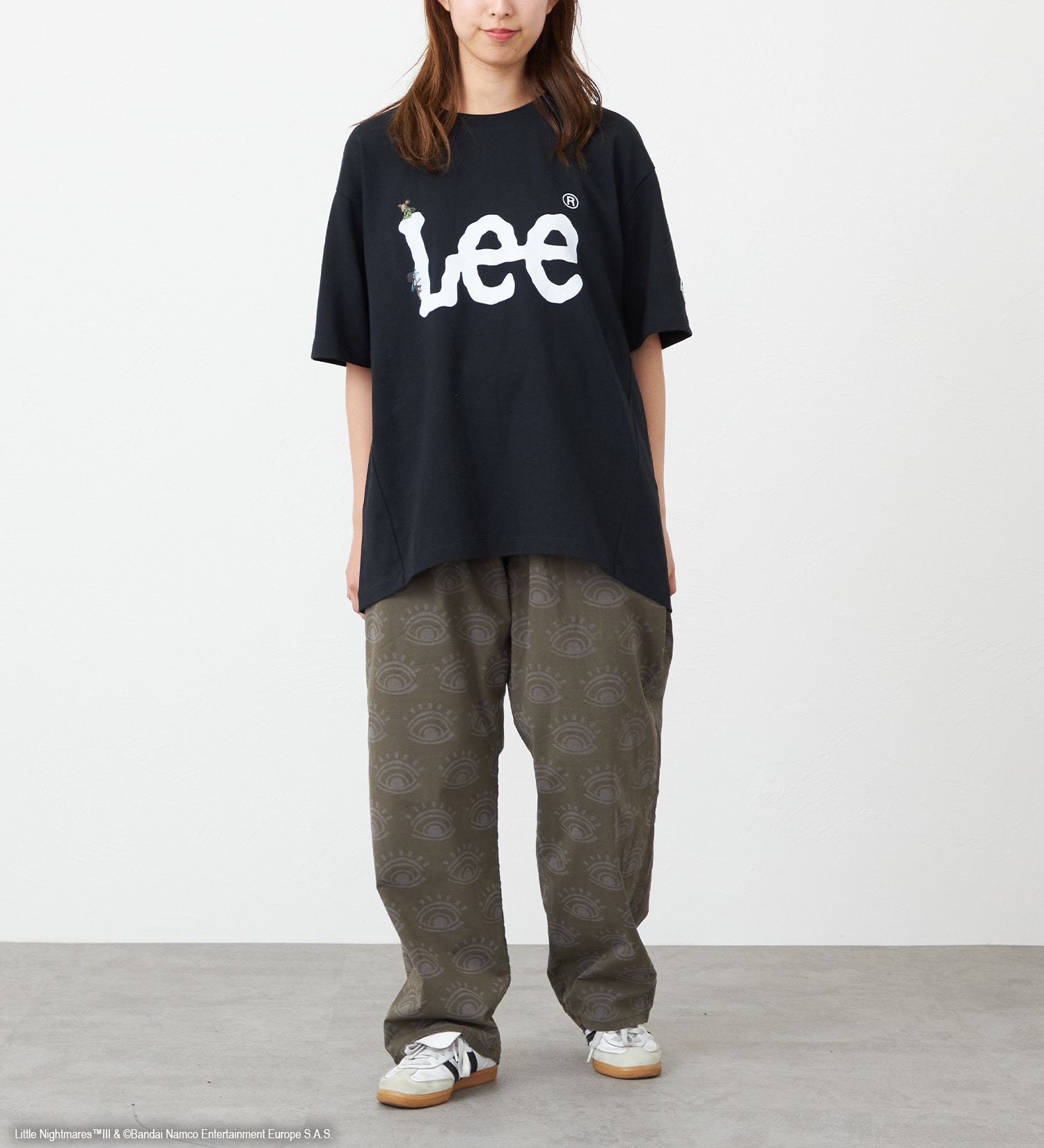 Lee(リー)の【予約】リトルナイトメア3 x Lee　Print T shirts -logo-|トップス/Tシャツ/カットソー/メンズ|ブラック