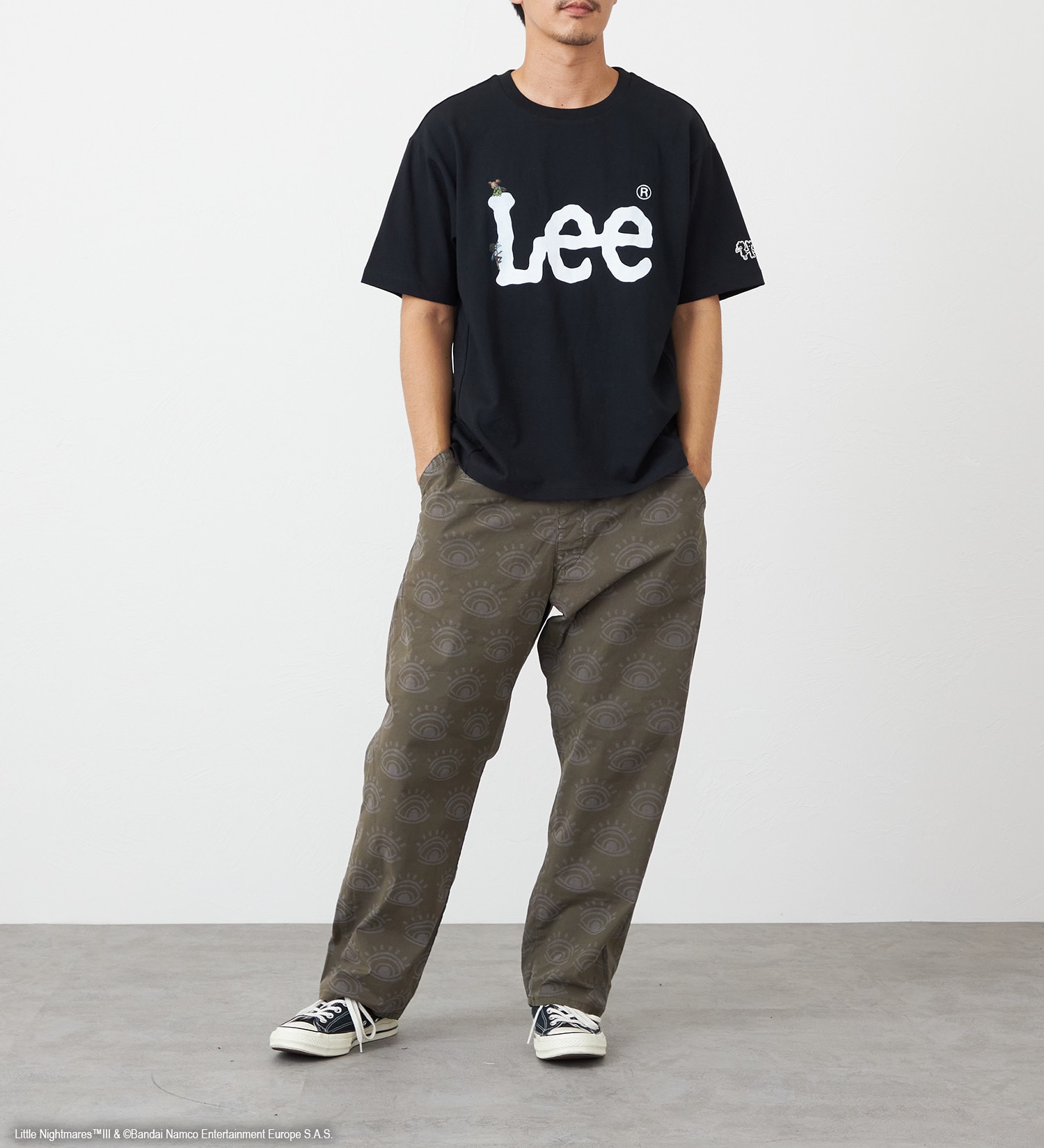 Lee(リー)の【予約】リトルナイトメア3 x Lee　Print T shirts -logo-|トップス/Tシャツ/カットソー/メンズ|ブラック