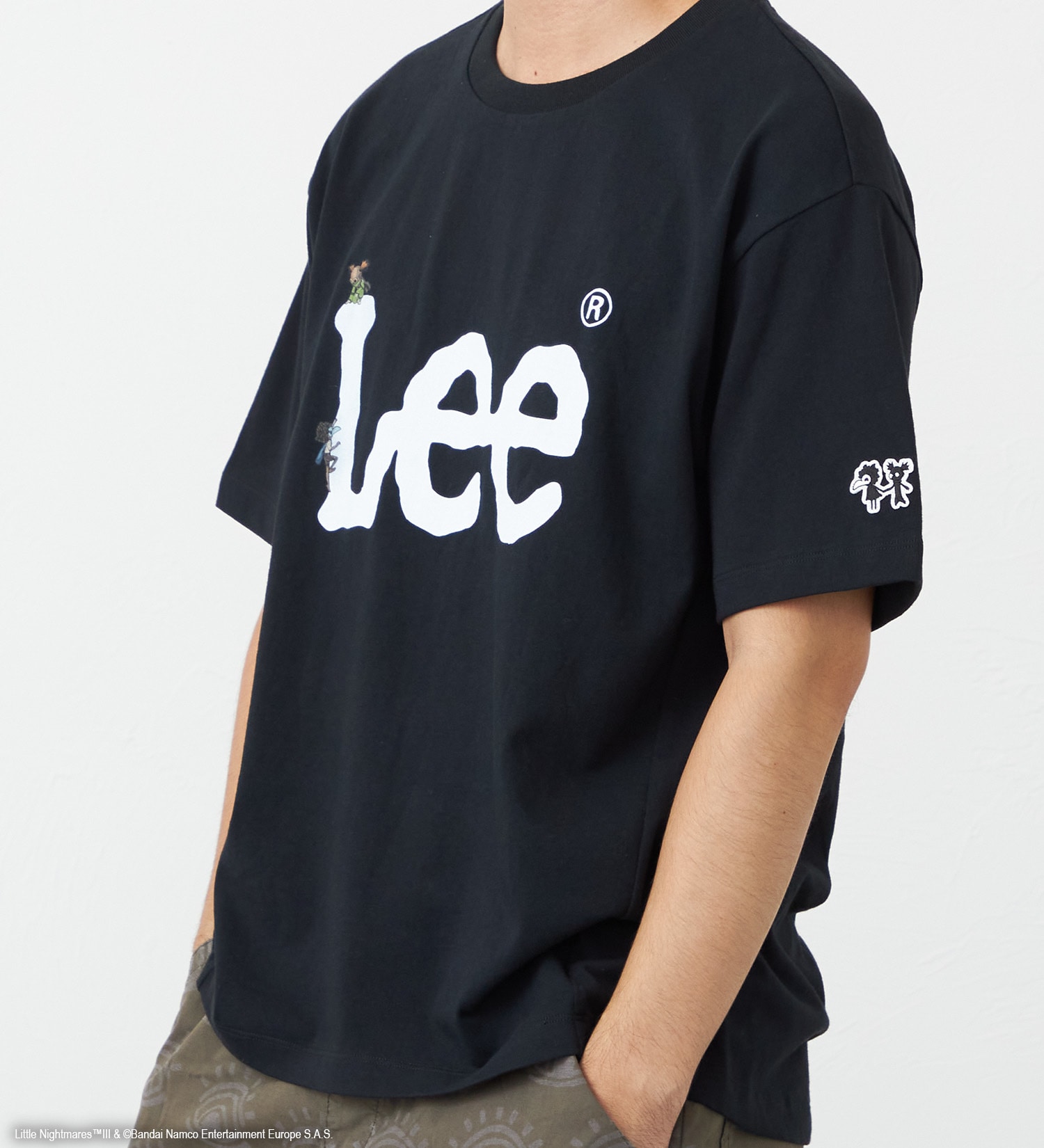 Lee(リー)の【予約】リトルナイトメア3 x Lee　Print T shirts -logo-|トップス/Tシャツ/カットソー/メンズ|ブラック