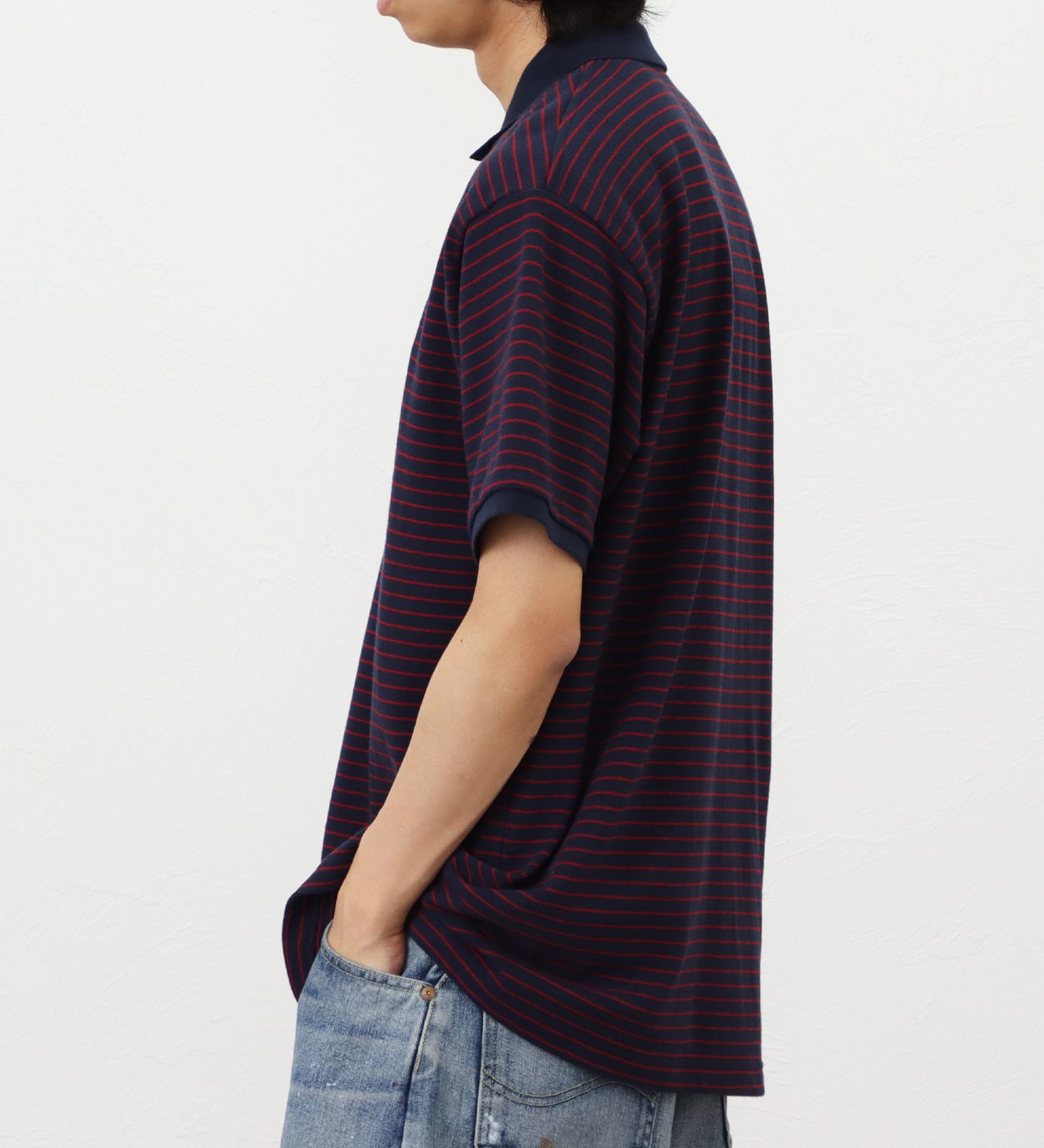 Lee(リー)の【ポイントアップ対象】【直営店・WEB別注】カノコポロシャツ|トップス/ポロシャツ/メンズ|ネイビー