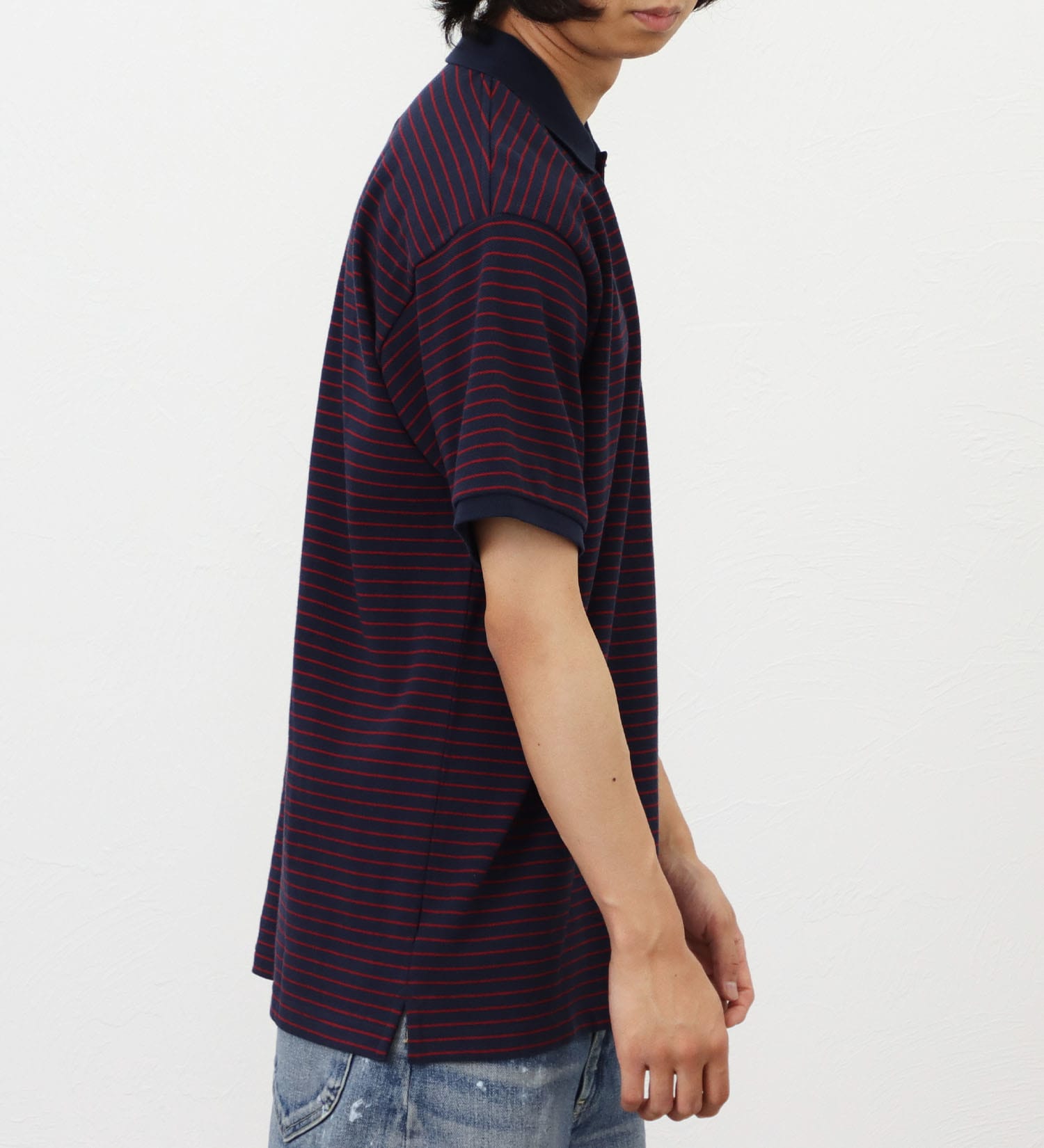 Lee(リー)の【ポイントアップ対象】【直営店・WEB別注】カノコポロシャツ|トップス/ポロシャツ/メンズ|ネイビー
