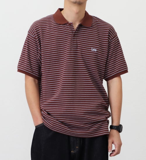 Lee(リー)の【ポイントアップ対象】【直営店・WEB別注】カノコポロシャツ|トップス/ポロシャツ/メンズ|ブラウン