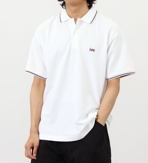 Lee(リー)の【ポイントアップ対象】【直営店・WEB別注】カノコポロシャツ|トップス/ポロシャツ/メンズ|ホワイト
