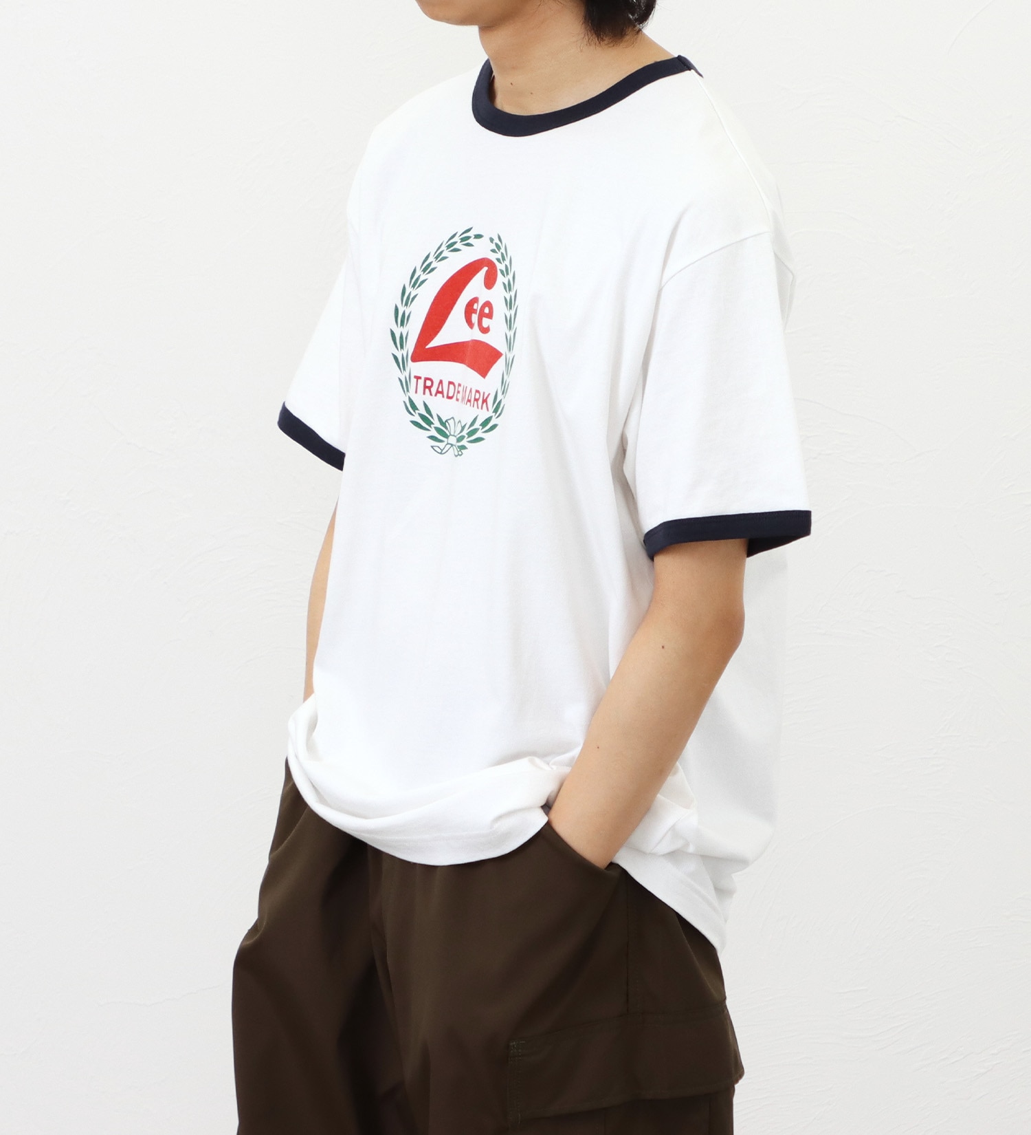 Lee(リー)の【ポイントアップ対象】【直営店・WEB別注】月桂樹プリントTシャツ|トップス/Tシャツ/カットソー/メンズ|ネイビー