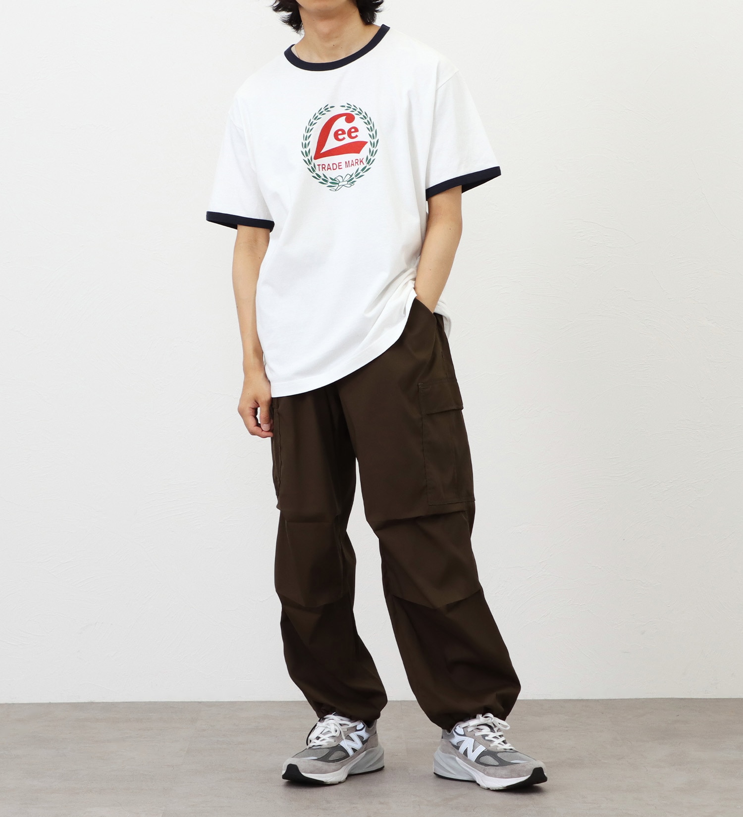 Lee(リー)の【ポイントアップ対象】【直営店・WEB別注】月桂樹プリントTシャツ|トップス/Tシャツ/カットソー/メンズ|ネイビー