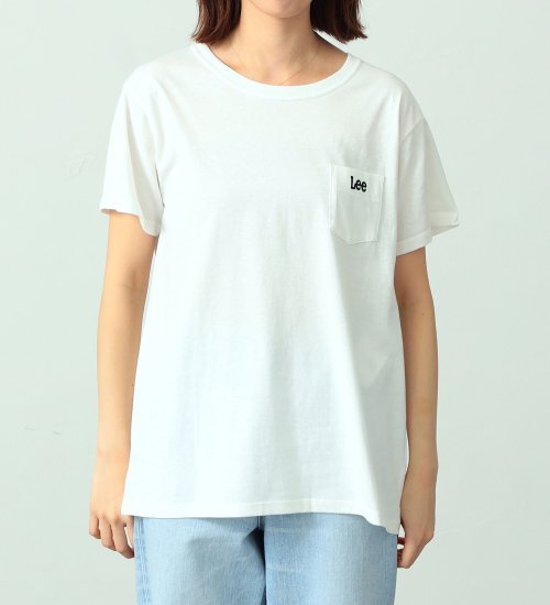 Lee(リー)の【GW SALE】Lee刺繍ポケット 半袖Tシャツ|トップス/Tシャツ/カットソー/レディース|ホワイト