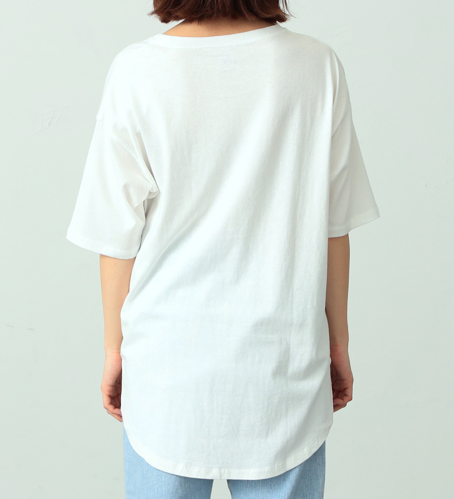 Lee(リー)の【GW SALE】ラウンドヘム デニムポケット 半袖Tシャツ|トップス/Tシャツ/カットソー/レディース|ホワイト