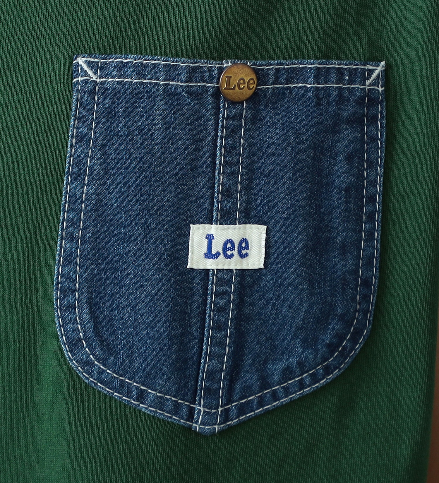 Lee(リー)の【GW SALE】デニムポケット ノースリーブTシャツ|トップス/Tシャツ/カットソー/レディース|グリーン