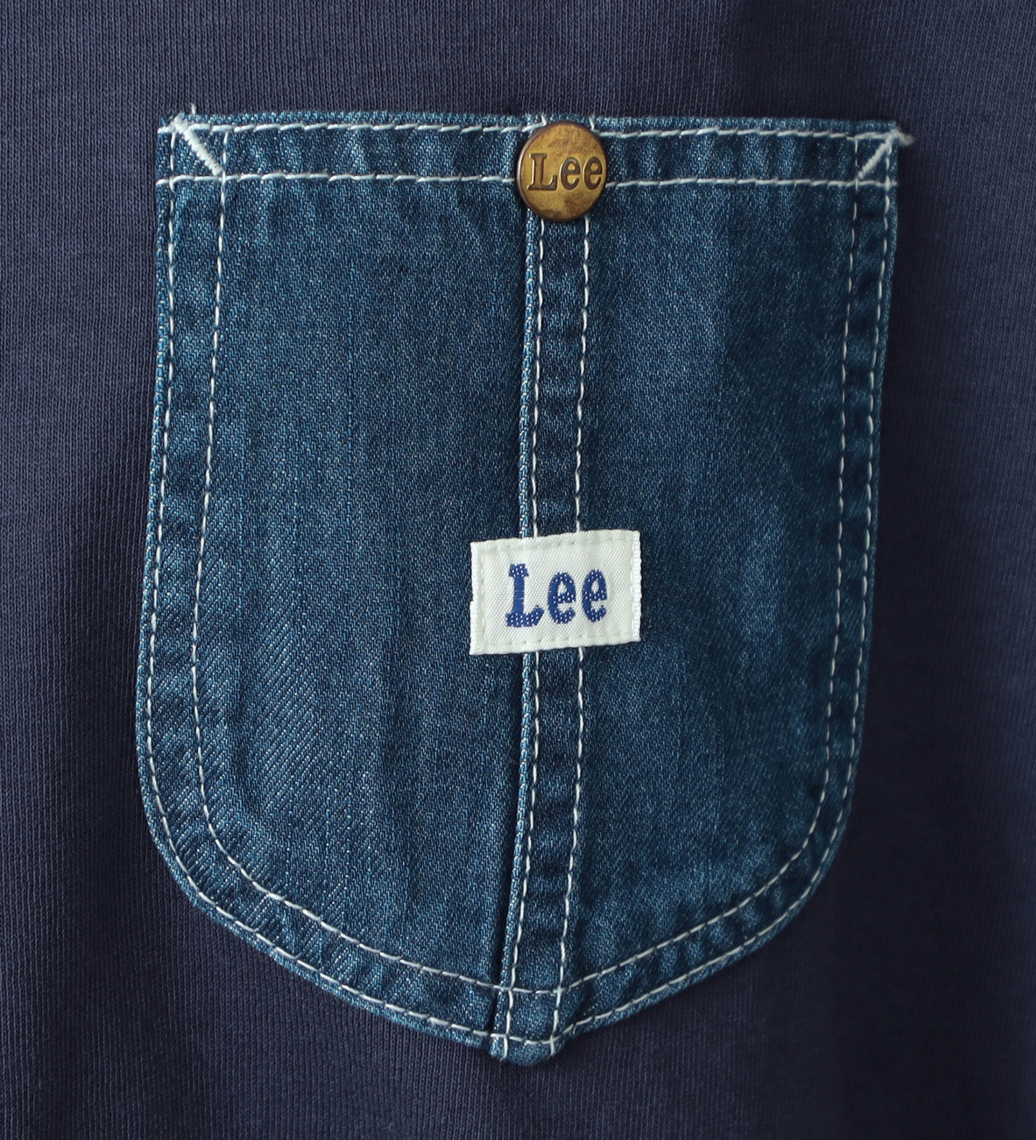Lee(リー)の【GW SALE】デニムポケット ノースリーブTシャツ|トップス/Tシャツ/カットソー/レディース|ネイビー