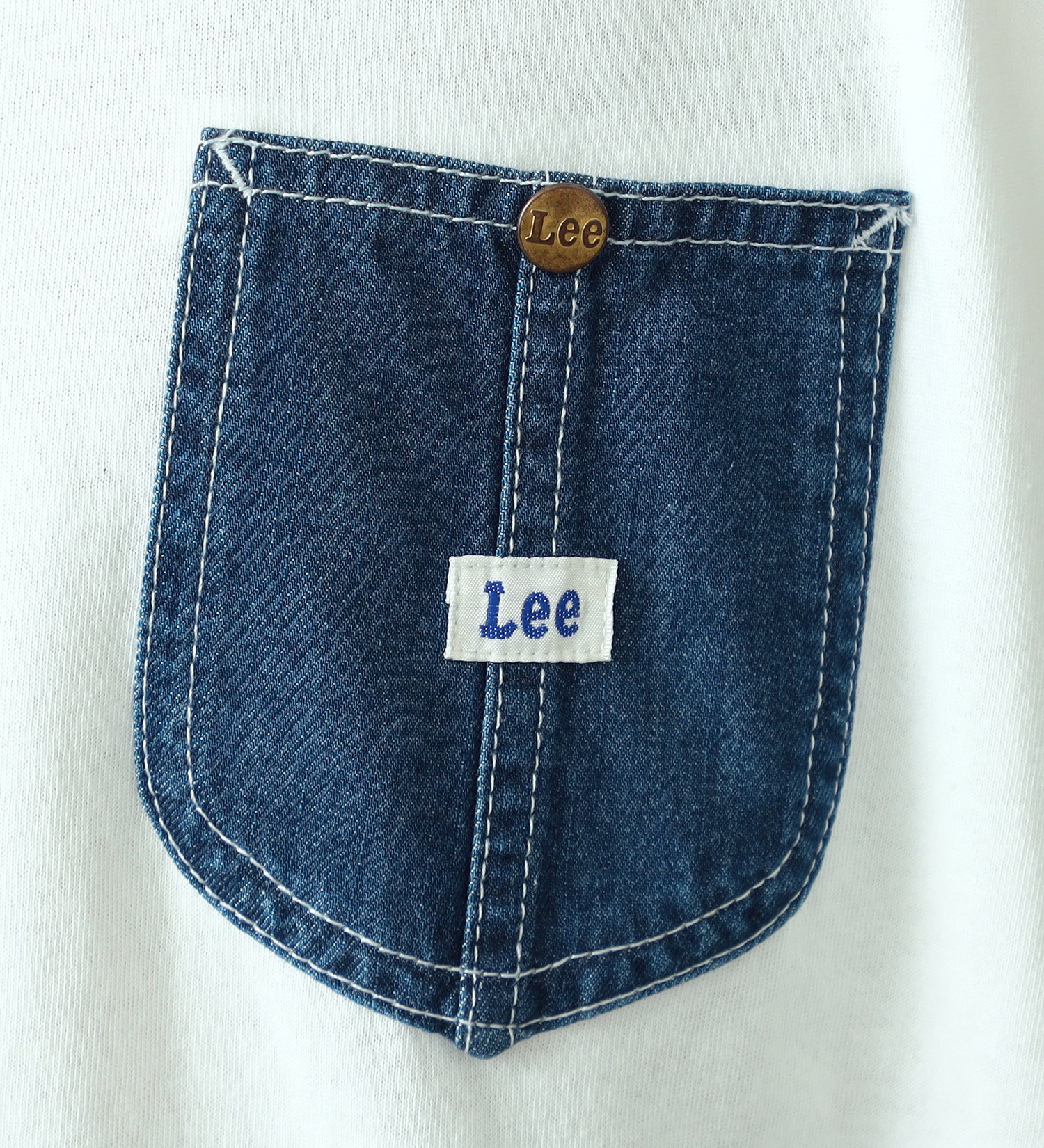 Lee(リー)の【GW SALE】デニムポケット ノースリーブTシャツ|トップス/Tシャツ/カットソー/レディース|ホワイト