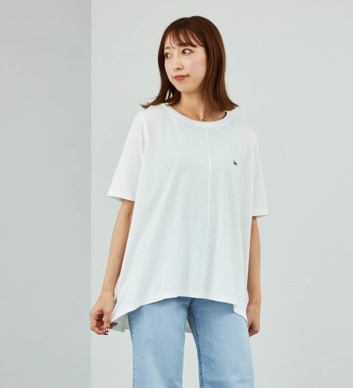 【FINAL SALE】体型カバーできる フレアーTシャツ