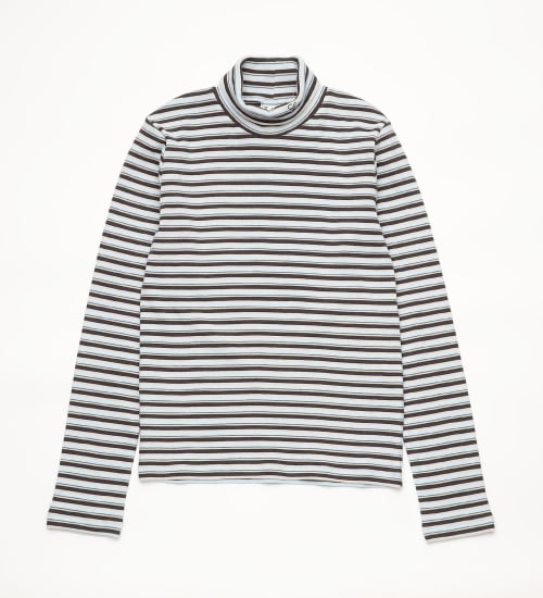 Lee(リー)の【直営店・WEB別注】リブ タートルネック長袖Tシャツ|トップス/Tシャツ/カットソー/レディース|ブラウン