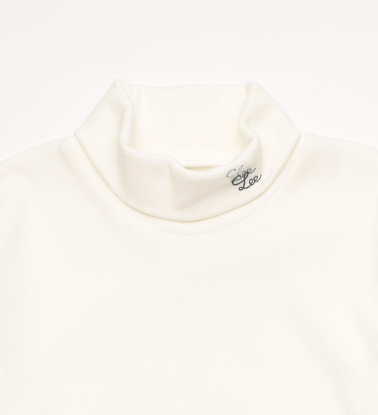 Lee(リー)の【直営店・WEB別注】リブ タートルネック長袖Tシャツ|トップス/Tシャツ/カットソー/レディース|ホワイト