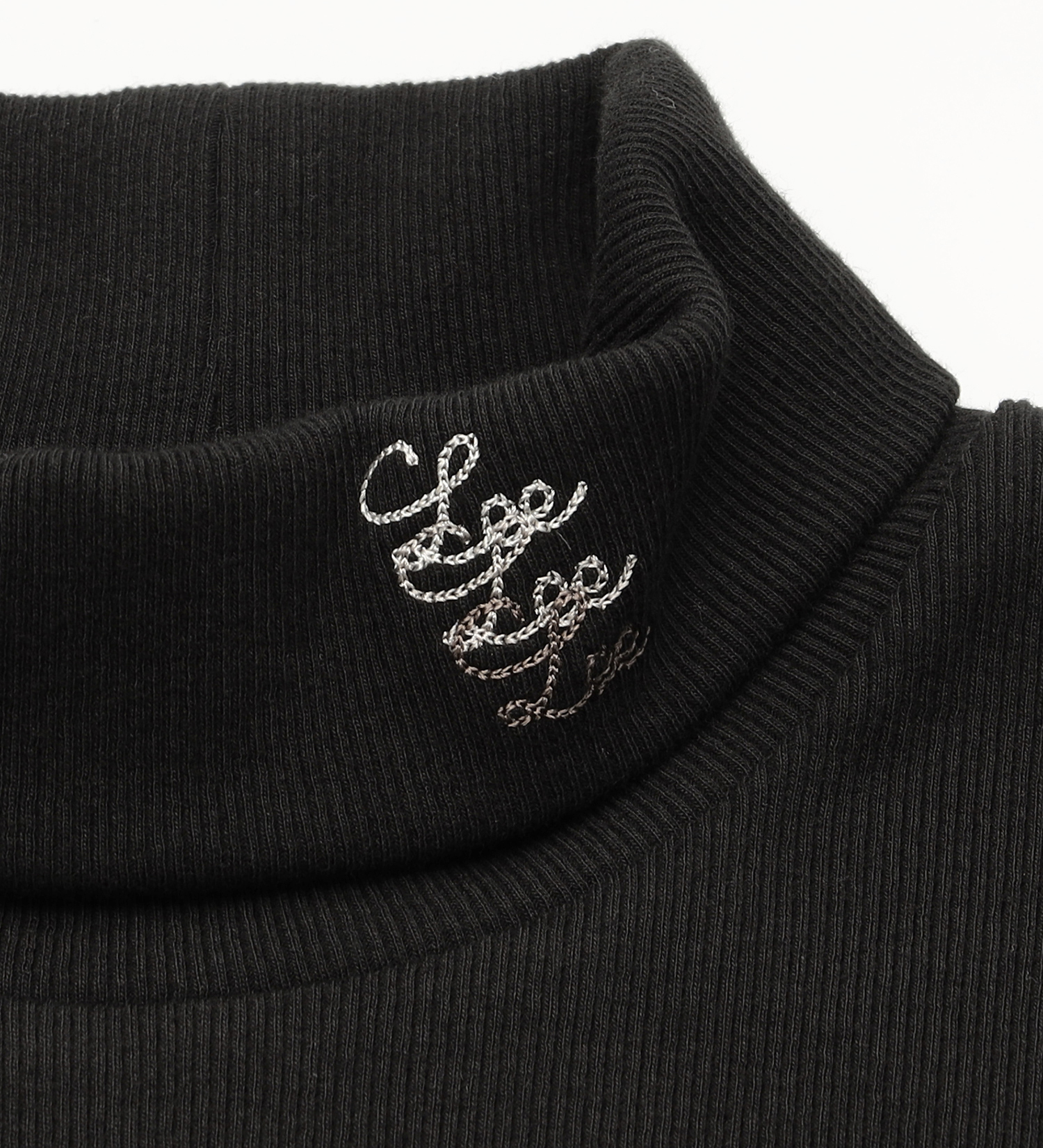 Lee(リー)の【直営店・WEB別注】リブ タートルネック長袖Tシャツ|トップス/Tシャツ/カットソー/レディース|ブラック