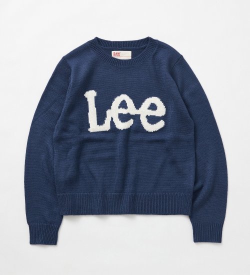 Lee(リー)の【WINTER SALE】Leeロゴセーター|トップス/ニット/セーター/レディース|ネイビー