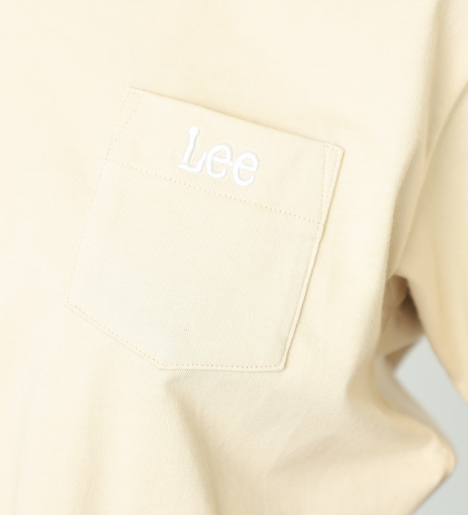 Lee(リー)のポケットハーフスリーブTシャツ|トップス/Tシャツ/カットソー/レディース|ベージュ