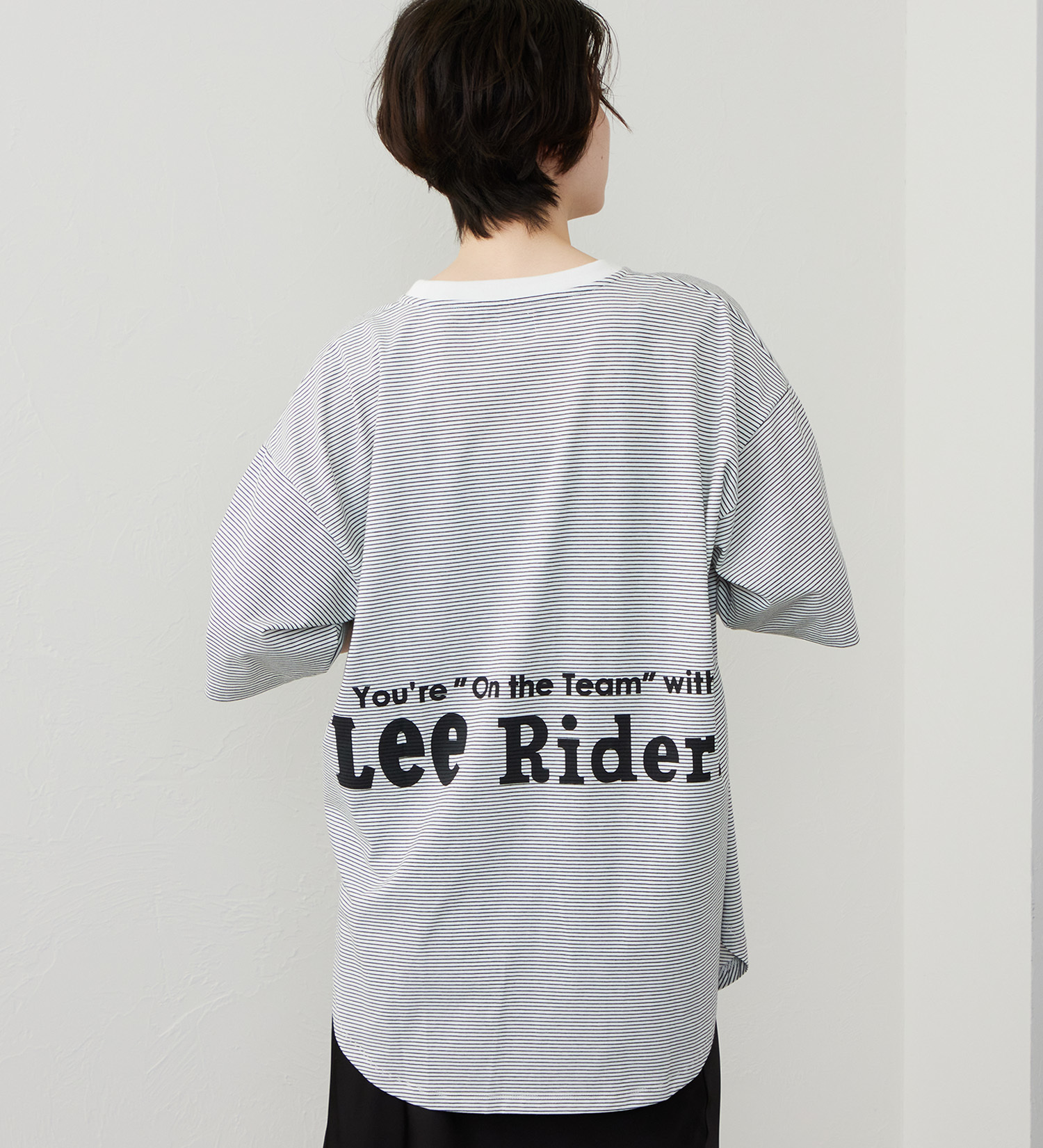 Lee(リー)のラウンドヘム ショートスリーブTシャツ|トップス/Tシャツ/カットソー/レディース|ブラック