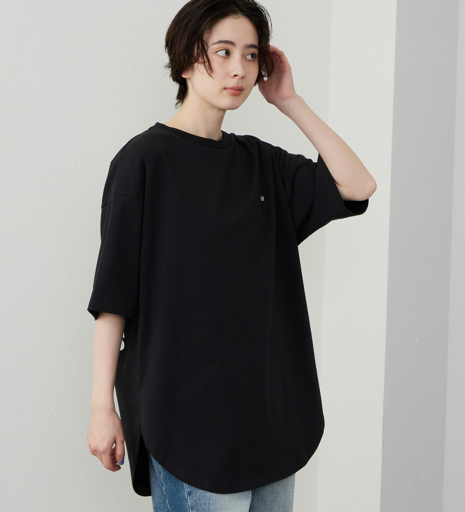 Lee(リー)のラウンドヘム ショートスリーブTシャツ|トップス/Tシャツ/カットソー/レディース|その他