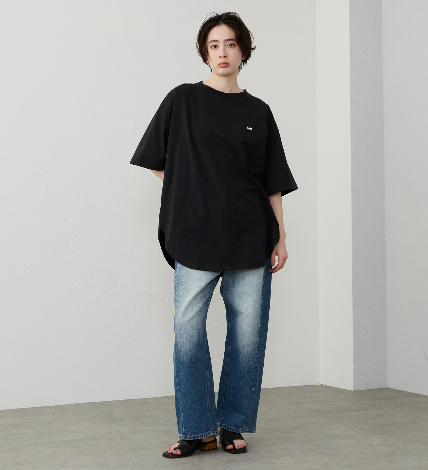 Lee(リー)のラウンドヘム ショートスリーブTシャツ|トップス/Tシャツ/カットソー/レディース|その他