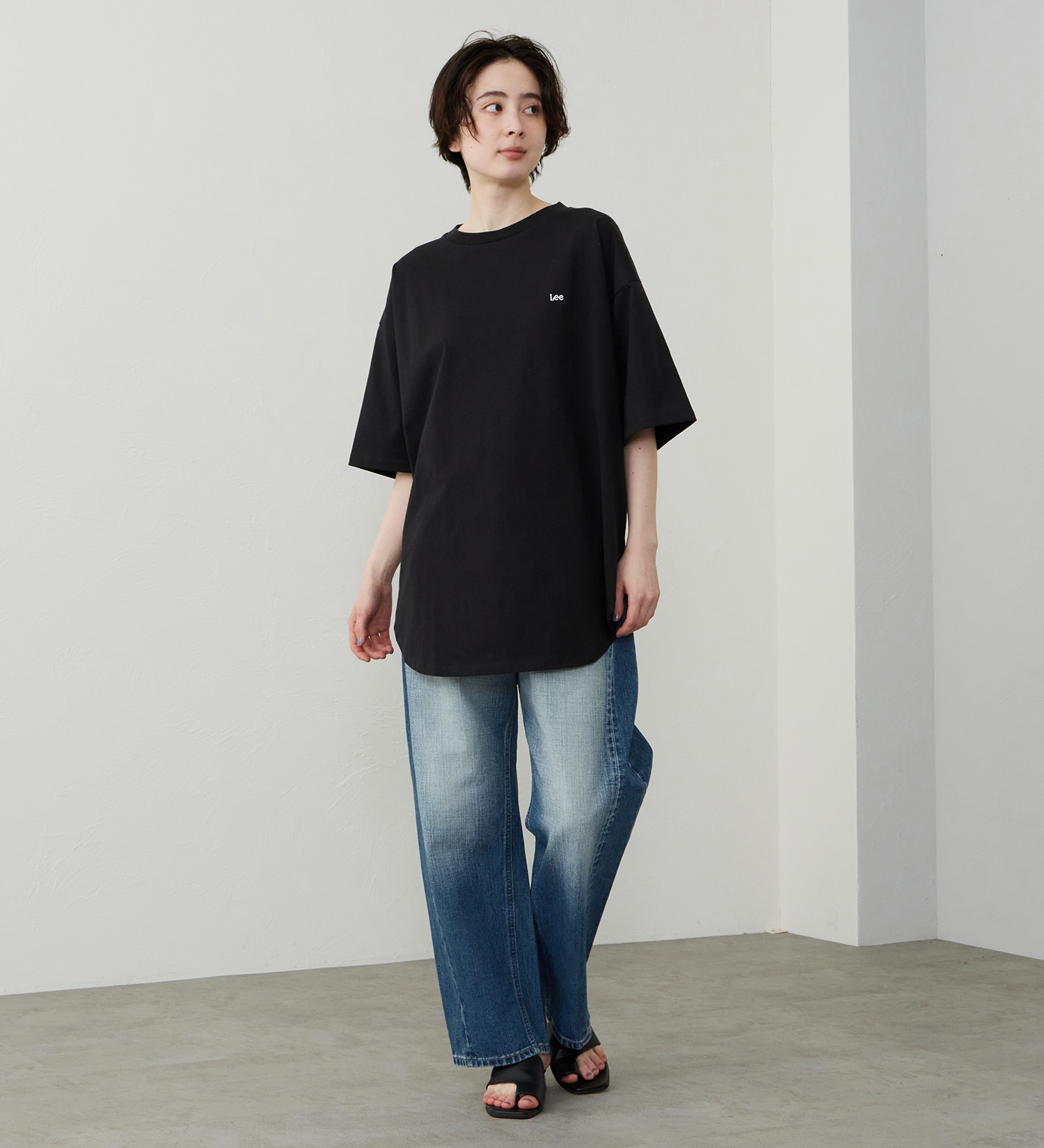 Lee(リー)のラウンドヘム ショートスリーブTシャツ|トップス/Tシャツ/カットソー/レディース|その他