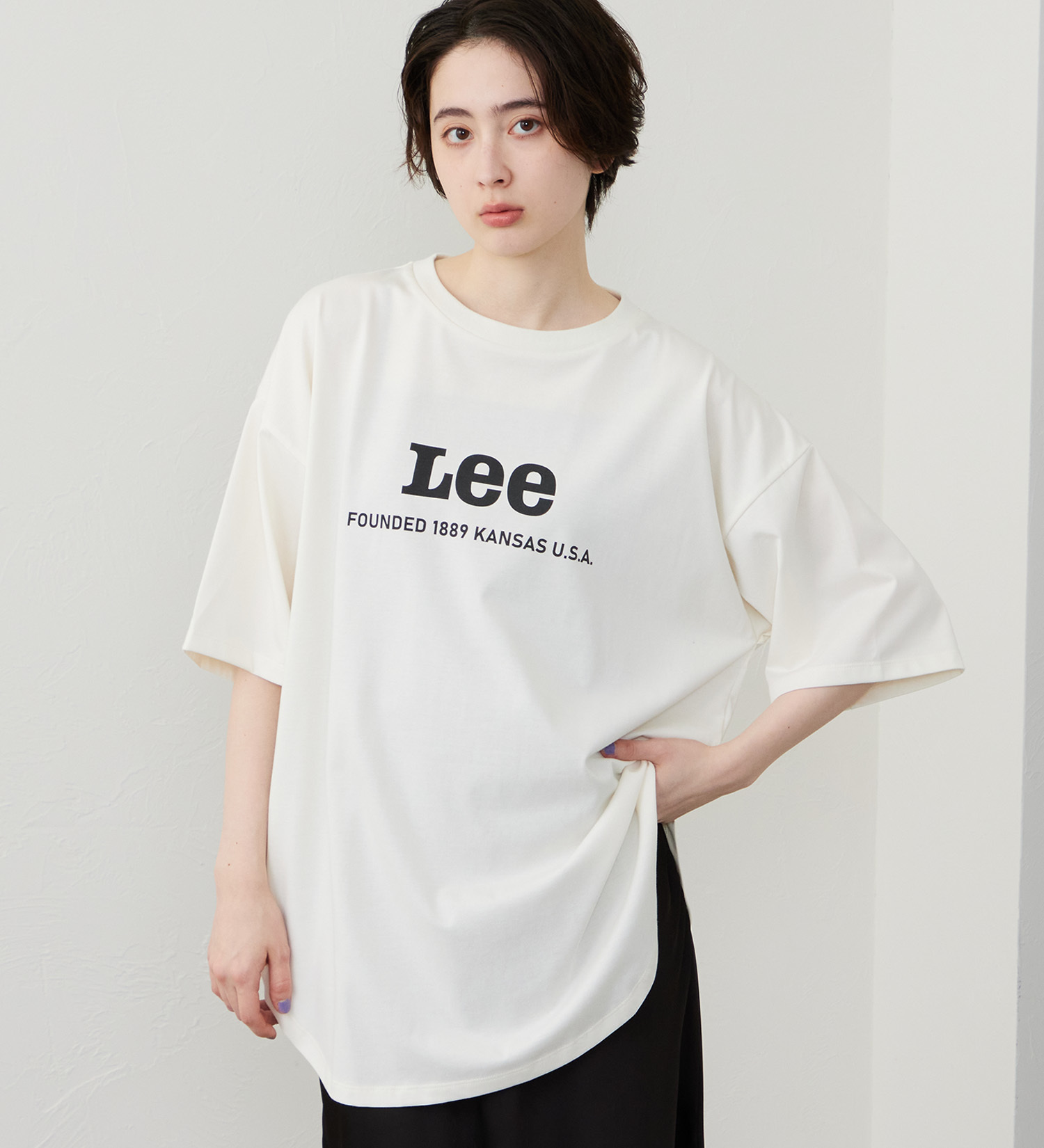 Lee(リー)のラウンドヘム ショートスリーブTシャツ|トップス/Tシャツ/カットソー/レディース|その他1