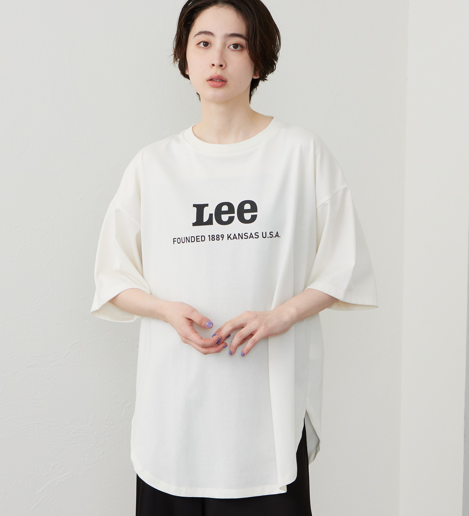 Lee(リー)のラウンドヘム ショートスリーブTシャツ|トップス/Tシャツ/カットソー/レディース|その他1