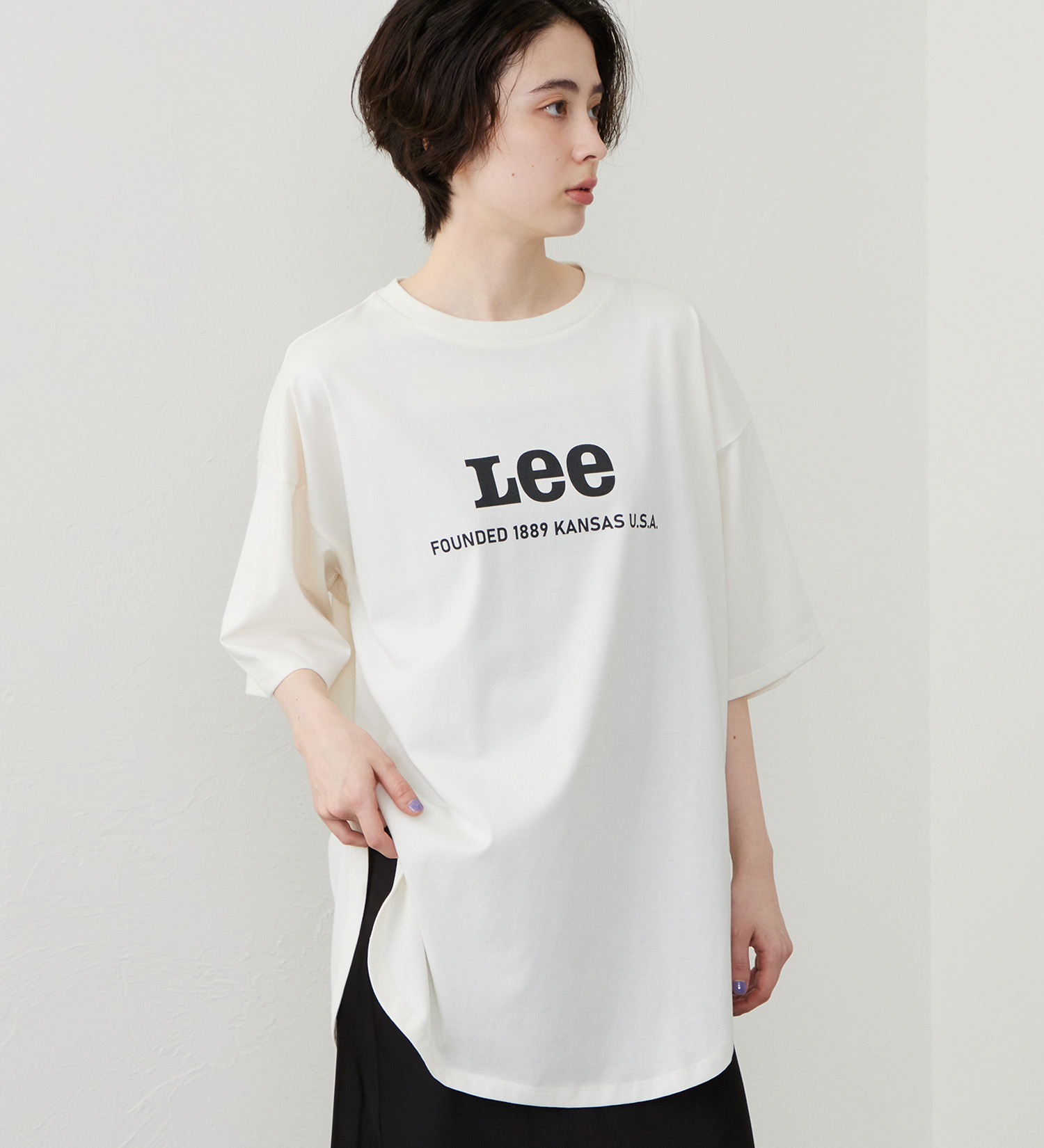 Lee(リー)のラウンドヘム ショートスリーブTシャツ|トップス/Tシャツ/カットソー/レディース|その他1