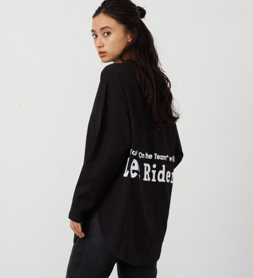 Lee(リー)のラウンドヘム ロングスリーブTシャツ|トップス/Tシャツ/カットソー/レディース|ブラック